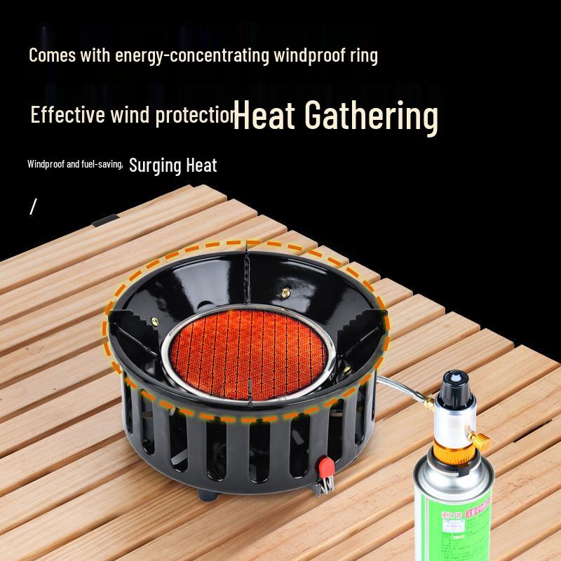 Windproof High-Power Infrared Portable Gas Stove for Outdoor Picnic