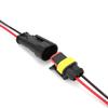 5 Sets 2 Pin Series Terminal Connector- Waterproof Plug with Wire Electrical Connector Automotive Electrical Connectors