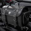 High Capacity Unique Punk Motorcycle Leather Tool Bag Saddlebag for Bikers & Adventurers Long Distance Riding