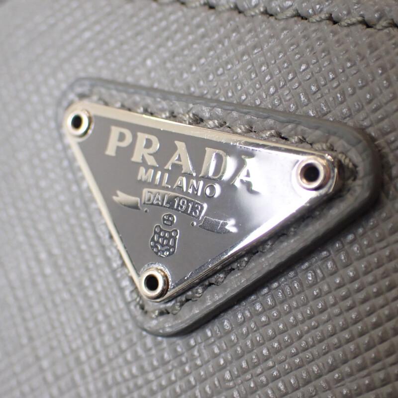 Prada 1BA296_NZV_F0480 geantă 2 în 1 gri Safiano Femei