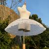 Womens Short Petticoat 3 Adjustable Hoop A Line Skirt Half Slip Crinolines Dresses Gown Underskirt for Cosplay Party