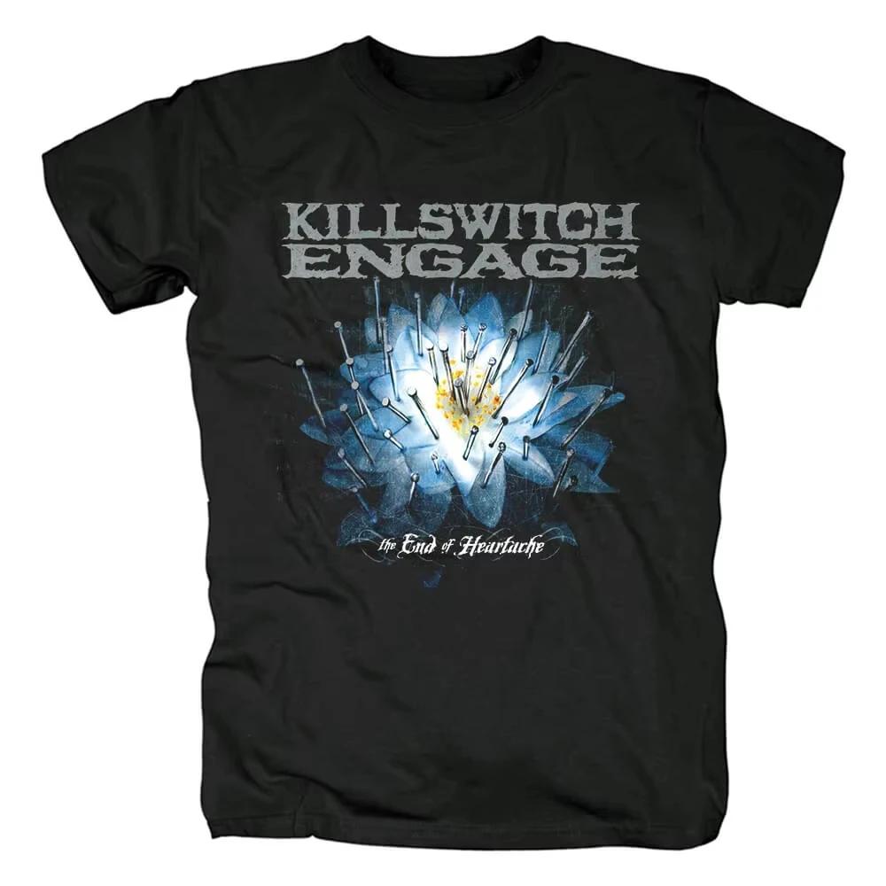 Killswitch Engage Мужская Женская Футболка Хлопок Короткий Рукав Хип-Хоп Рок-Группа Killswitch Engage Футболка Высокое Качество Y2k Уличная Одежда S