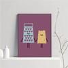 1pc Hot Modern Simplicity Cartoon Funny Food Fancy Poster HD Posters Home Room Bar Cafe Decor Art Wall Painting Picture