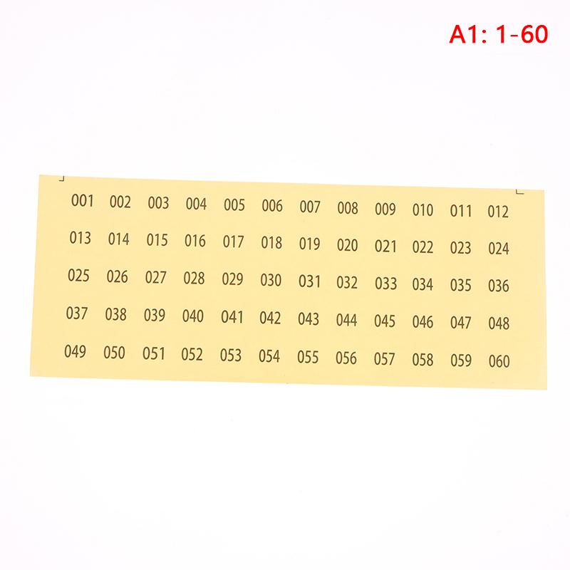 

Nail Number Sticker Labels Nail Polish Color Gel Varnish 1-60/ 61-120/121-180 Marking Numbering Digital Label Manicure Tool