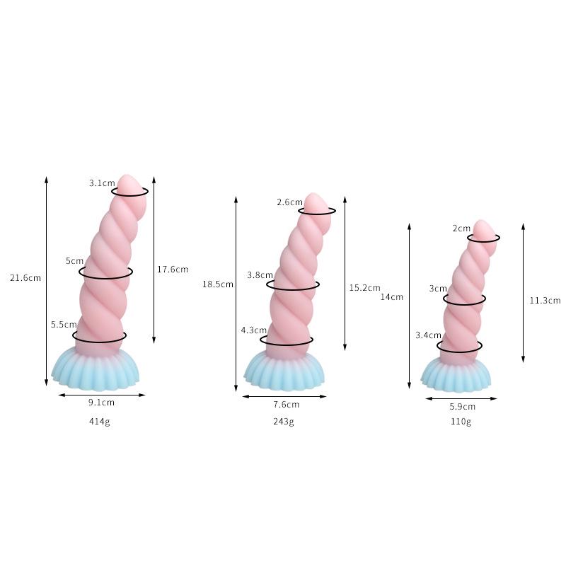 Thousand Hundred Fun Silicone Dildo - Female Erotic Toy for Anal Insertion & Masturbation