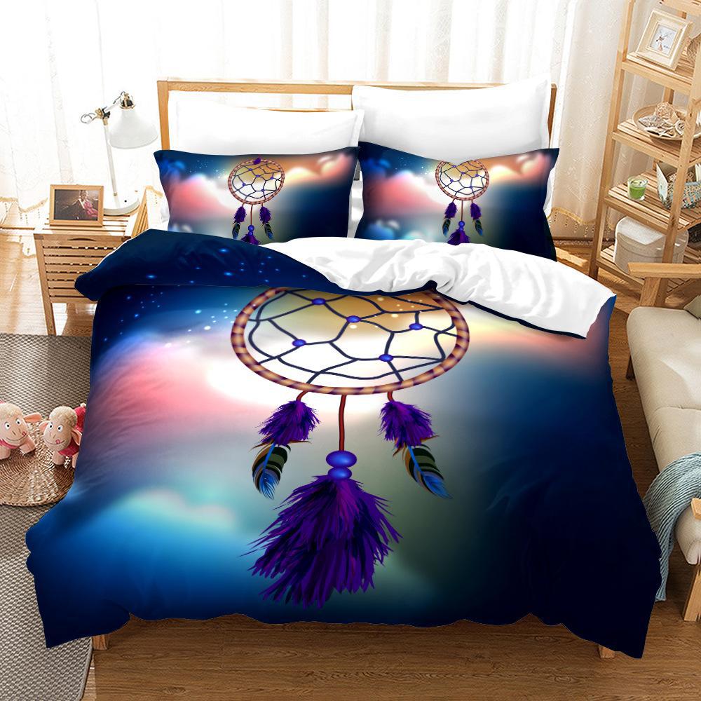 Bedding Three-Piece Custom Digital Printing Home Textile Quilt Cover Bed Sheet Source