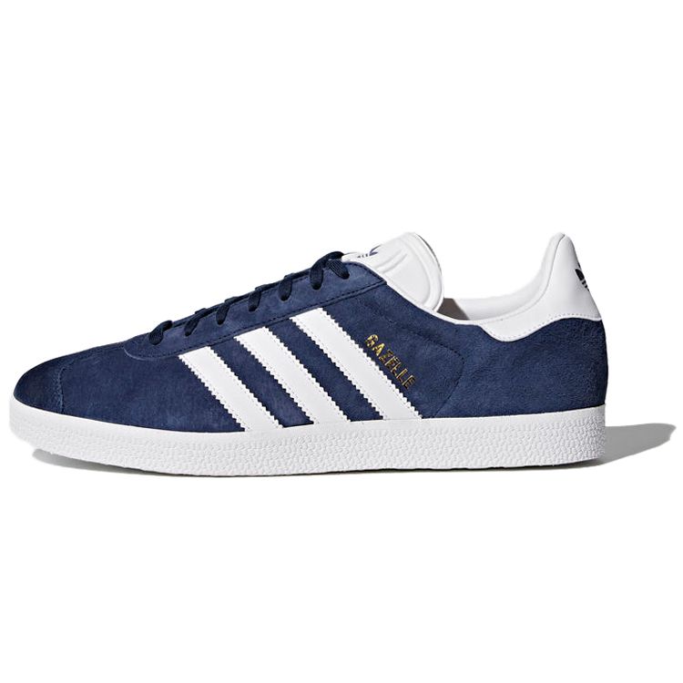Темно-синие кроссовки унисекс adidas Gazelle Blue Collegiate-темно-белые BB5478 45⅓