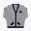 MaiSon KitSune Nm00504km0329 B481 Fox Head IntarSia Striped V Neck Men S Cardigan