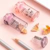 Plastic Pink Cat Pencil Sharpener Creative Kawaii Claw Student Stationery for Children Office Supplies Back To School Items