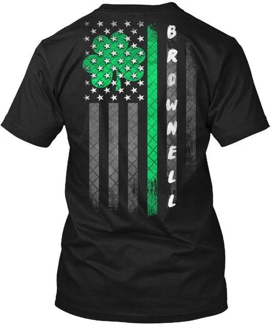 

Brownell Lucky Family Clover Flag T shirt Made in the USA Size S to 5XL XL