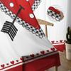 Valentine 'S Day Red Heart Arrow Modern Tulle Curtains For Living Room Bedroom Home Kitchen Window Sheer Curtains