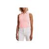 Under Armour Golf Sleeveless Polo Shirt Women tops Pink 1363950-658