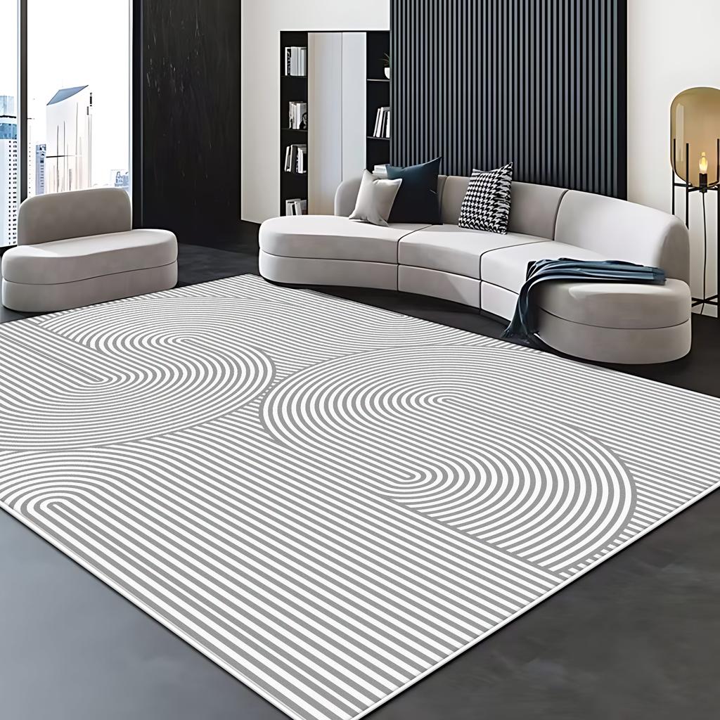 Simple Style Big Size Carpet for Living Room Non-slip Soft Bedroom Decor Aesthetic Rug Lint-free Coffee Tables Mat Easy Clean