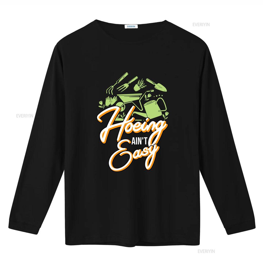 Gardener T Shirt Plant Lover Farmer For Gardeners Hoeing Aint Easy Botanical Gardening Garden vintage Washed Stylish