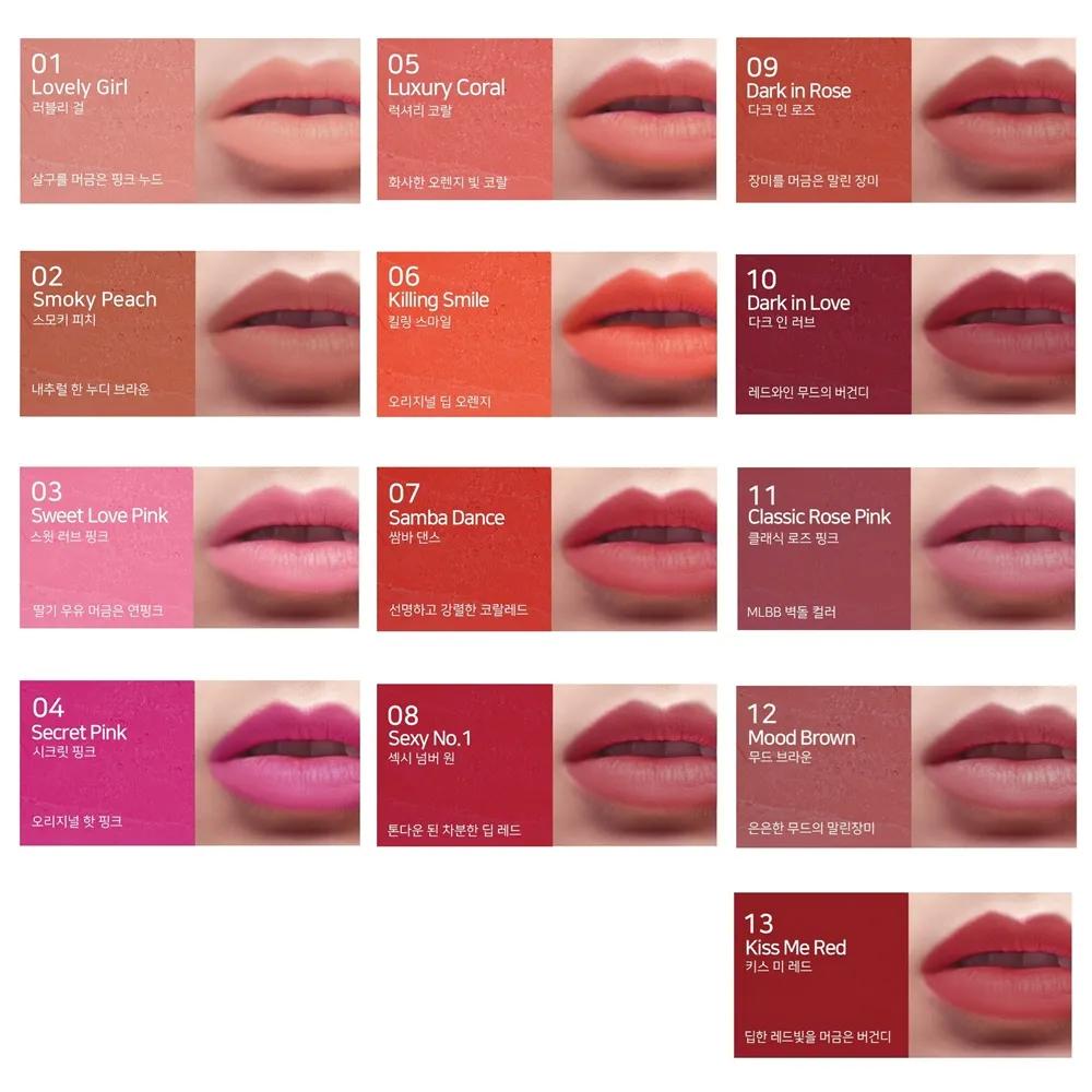 Natinda Long-lasting, Moisturizing Matte Velvet Lipstick for Warm and Cool
