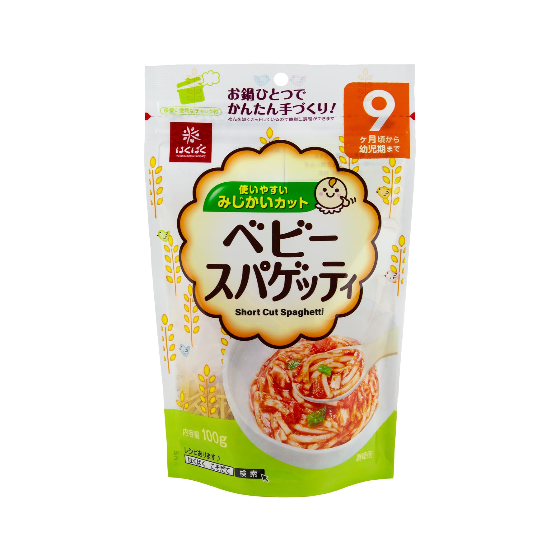 

Hakubaku Детские спагетти 100 г x 10 пакетов [С 9 месяцев]