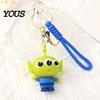 Durable Keychain Pendant, Cartoon Anime Character Charm Key Chain, Waterproof Scratch-Resistant Versatile Holder with Lanyard, for School Bags
