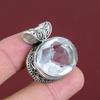 Facettierter Weißtopas Anhänger 925 Sterlingsilber Anhänger Antiker Vintage Anhänger Weißtopas Edelstein Schmuck Handgefertigter Anhänger Hochzeitsgeschenke