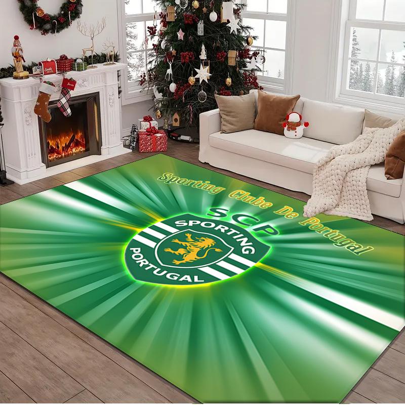 1PC rug Sporting football Crest Carpet, Chair Rug,Area Rug for Office Bedroom living rooms bedroom, Doormat decor Christmas fan gifts