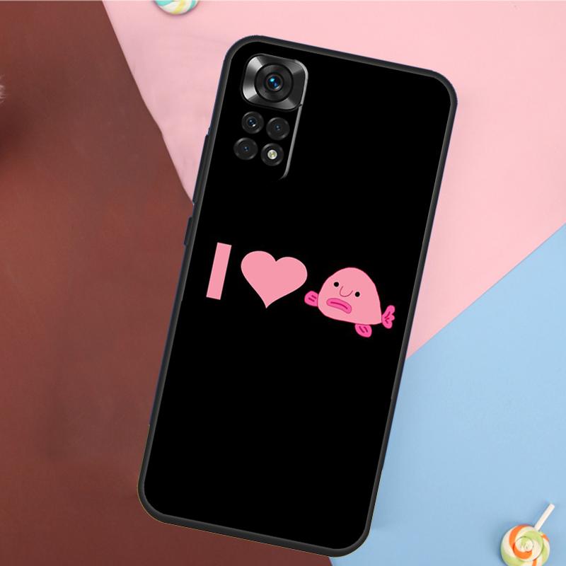 Cute Blobfish Cover For Xiaomi Redmi Note 13 Pro 14 12 11 9 10 9S 10S 11S 12S Redmi 10C 12C 13C 14C Case