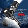 Super Big Flashlight USB Rechargeable Most Strong LED Flash Light Long Range Torch Zoom Outdoor Lamp With Digital Power Display