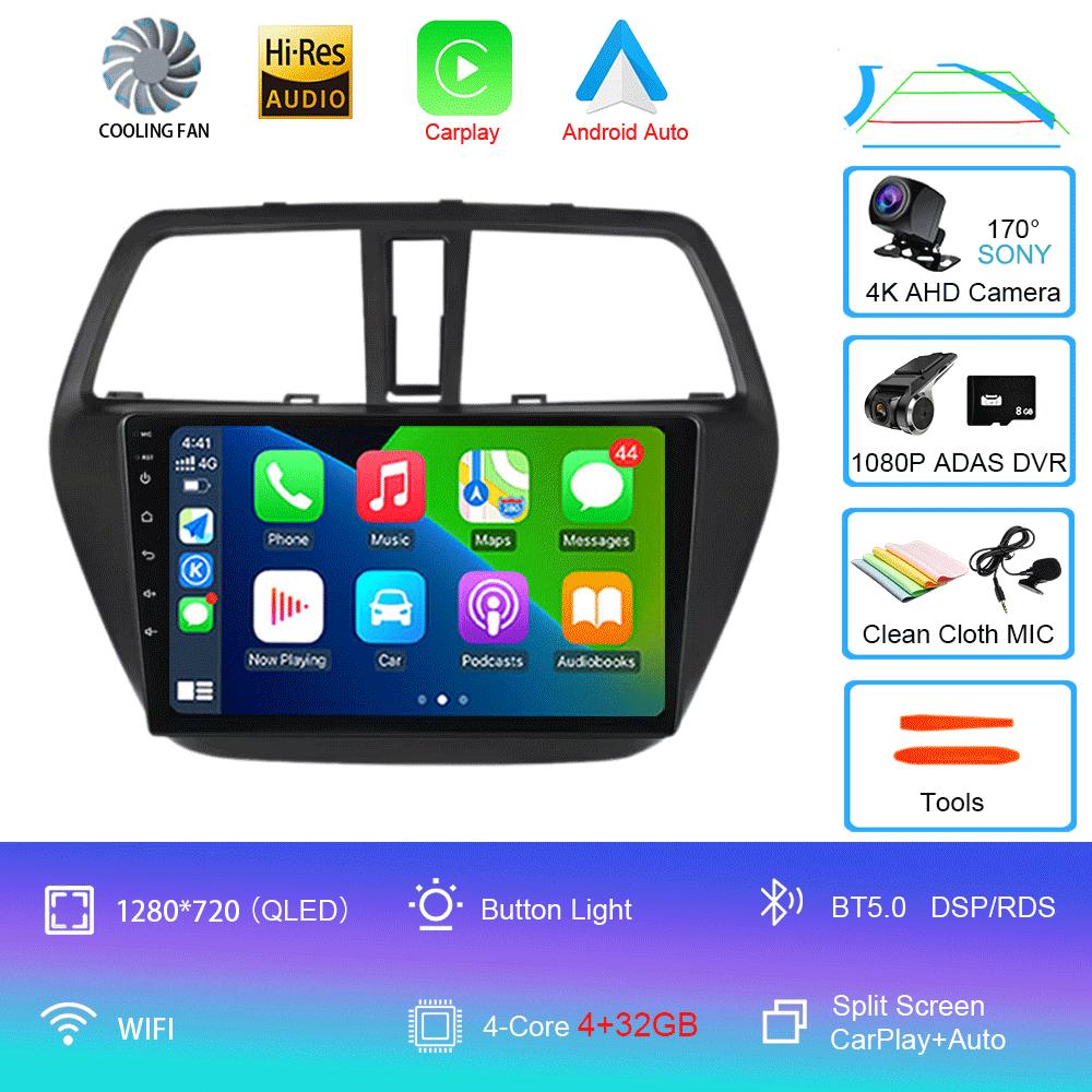 Android 14 Car Radio For Suzuki SX4 2006-2014 Multimedia Video Player 2 Din 4G WIFI Wireles Carplay Navigation GPS RDS Head Unit