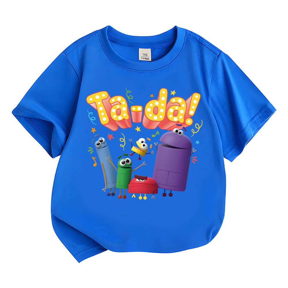 

Футболка Storybots Кавайные для Мальчиков Девочек Детская Одежда Топы Короткий Рукав Спортивная Мода Уличная Манга/Комикс Футболки 2T