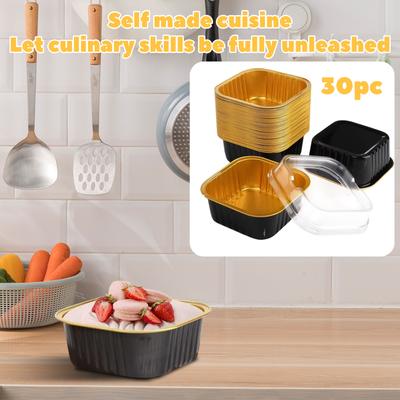 Tiramisu Chocolate Packaging Tin Foil Cake Tin Foil Baking Mold Tin Foil Cup 40pc