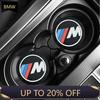 Car Anti Slip Coaster Anti-noise Water Cup Pad Cushion Car Styling For E46 E39 E90 E60 E36 F30 F10 E34 E30 F20 E92 X5 X6 X7