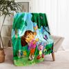 1pc Blanket D-Doras The Explorer1 Print Design, Lightweight Blanket for Sofa, Bed- Soft &Warm, Gift for All Seasons Like Christmas, Halloween