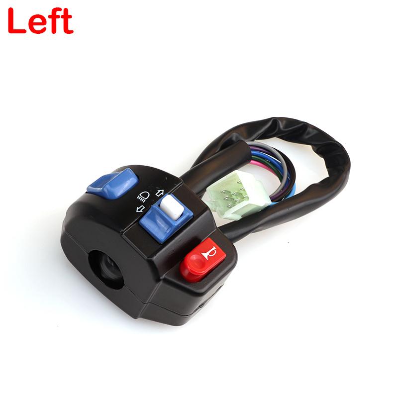 Aluminum 22mmATV Motorcycle Switches Motorbike Horn Button Turn Signal Electric Fog Lamp Light Start Handlebar Controller Switch