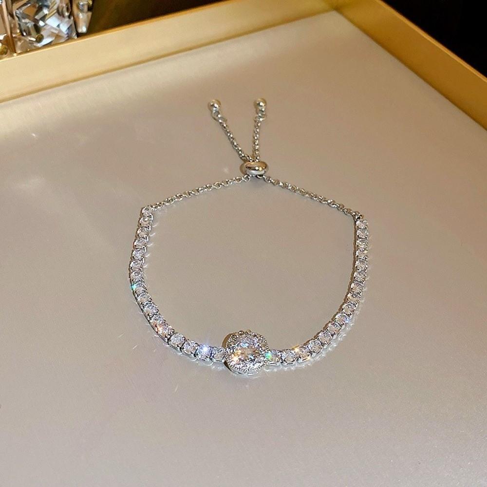 Shining Zircon Bracelet Adjustable Fashion Jewelrys Trendy Women's Bracelets Birthday Gifts