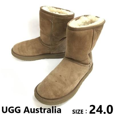 UGG Mouton Boots Brown 24.0 Short/Mid Sheepskin Lined(USED)