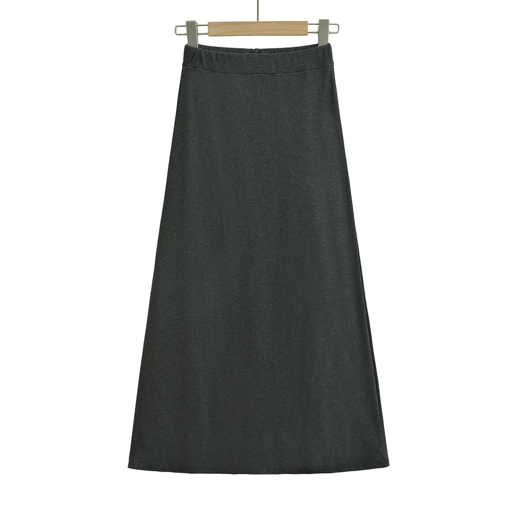 2025 Light European Fashion Half Body Skirt European And American Women'S Wear New Style Elastic Waist Drop A-Line Skirt Long Skirt