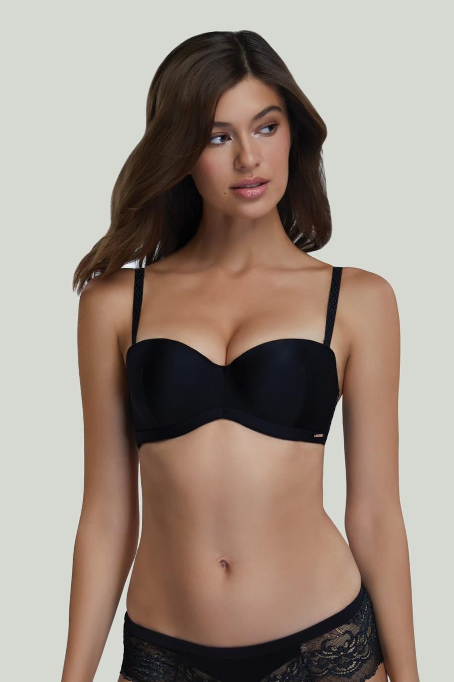 

Бюстгальтер push-up Marc & Andre (65071) 85C прозорий колір чорний