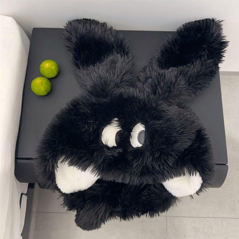 Lace up Plush Beanie Thickened Cartoon Hat Funny Long Hair Puppy Hat  Girl