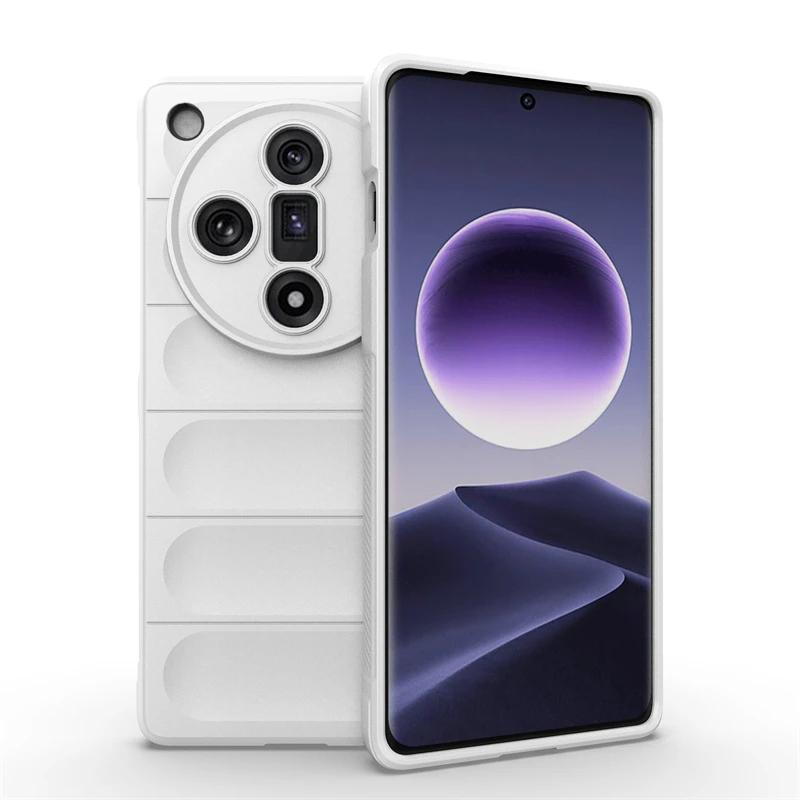 Pro OPPO Find X7 Ultra 5G Zadní kryt pouzdro Měkký silikon Proti pádu Nárazuvzdorný Telefon Funda Coque Pouzdra