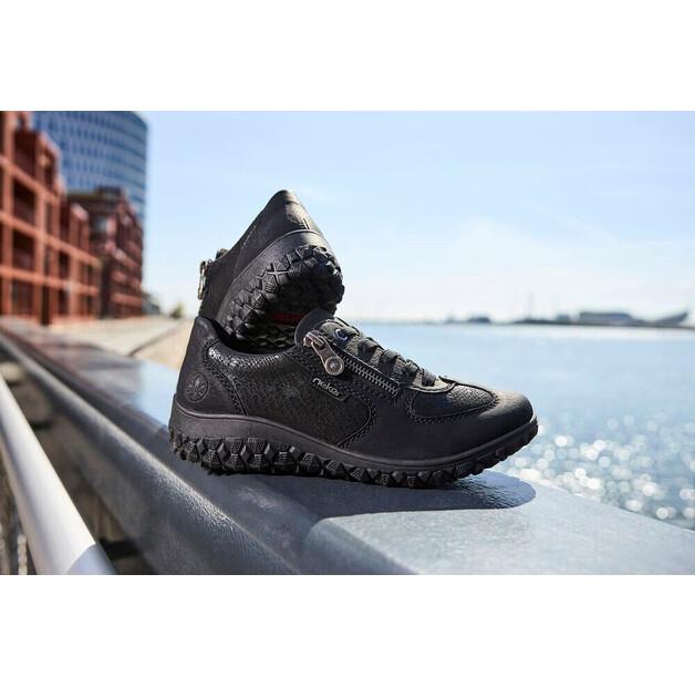 Women's Ankle Boots Rieker Black-reptil