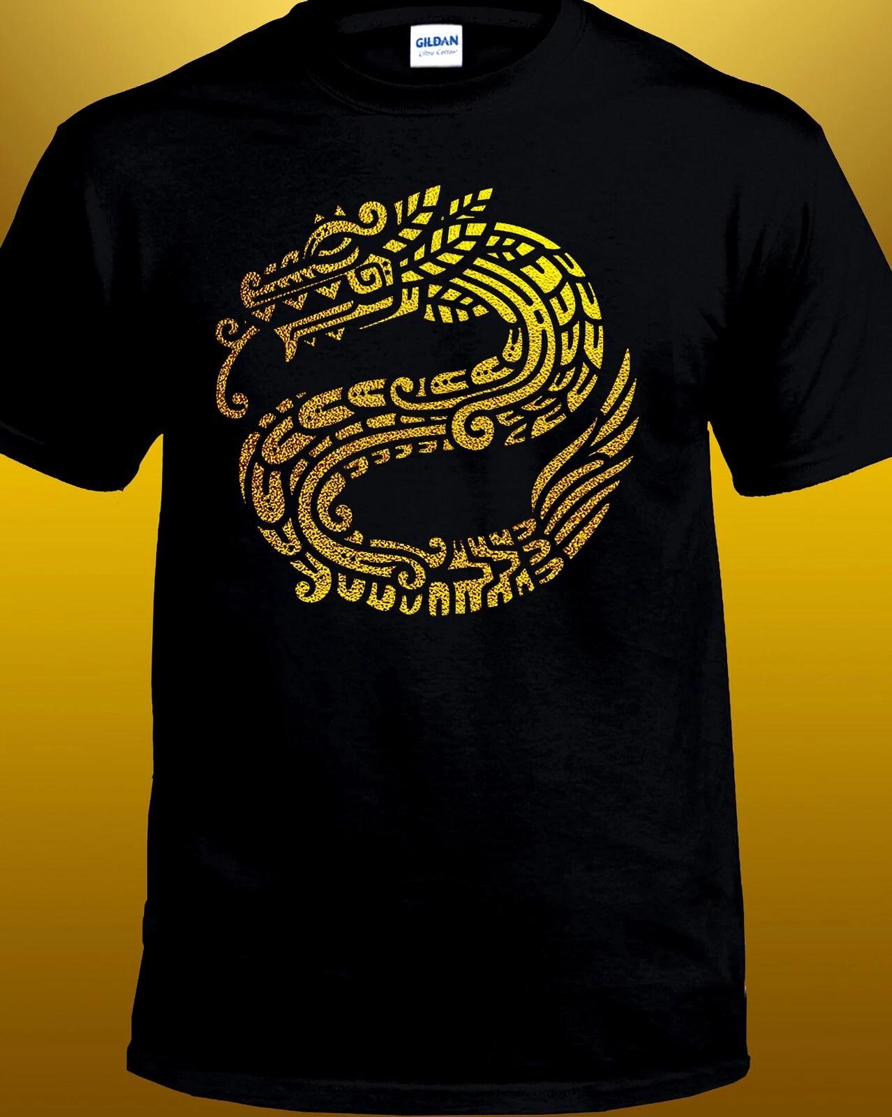 Golden Quetzalcoatl T-shirt XL