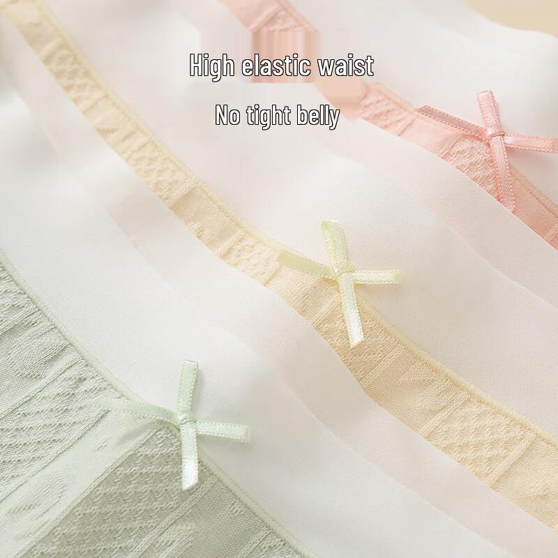 Hongdou Girls' Cotton Antibacterial Boxer Briefs (3-Pack)