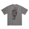 Summer Men's Short-sleeved T-shirt Muscle Breathable Loose Tiger Print Elastic Trendy Brand Running Sports Top Fitness Suit