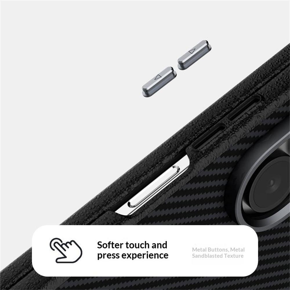 ABEEL For Samsung Galaxy Z Fold7 5G Magnetic Case Carbon Fiber Texture TPU PC PU Phone Back Cover
