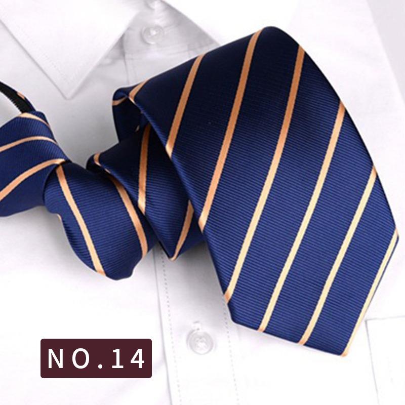 

8 см Pull Tie Dress Lazy Tie Чоловічий одяг Аксесуари Смугастий костюм Ділова краватка