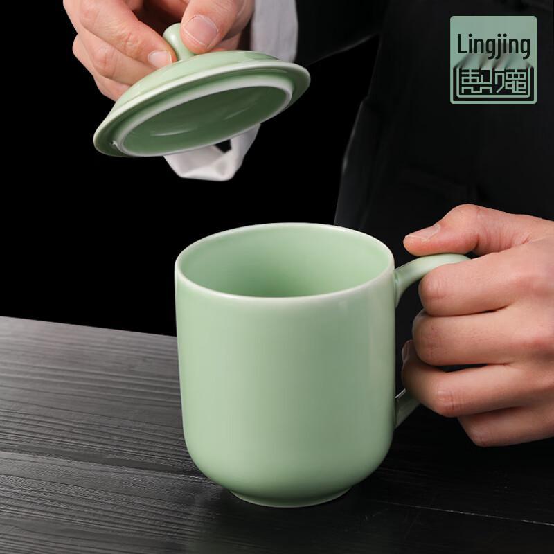 Mud Craftsman Jingdezhen Ceramic Covered Mug