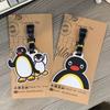 Süßer Silikon-Reisekofferanhänger Pinguin Nilpferd Tragbarer Koffer-ID-Adresshalter Cartoon-Tier Wiederverwendbarer Gepäckanhänger