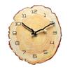 Rustikale Uhr für die Küche Dekorative Uhr Holz Wanduhren Batteriebetrieben Analog Jahresringe Wanduhr Kein Ticken