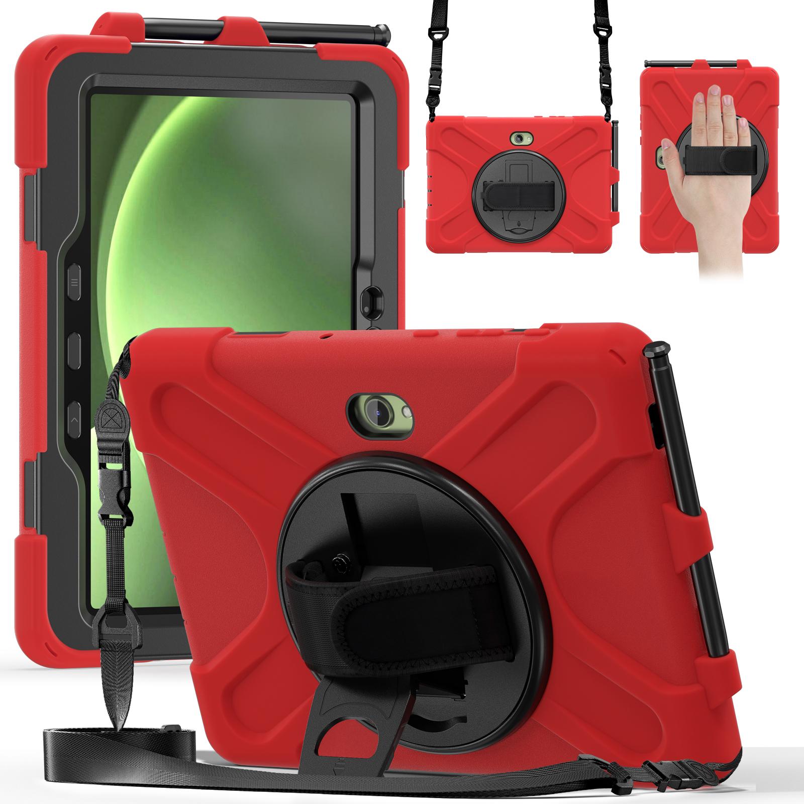 

Case Universal For Galaxy Tab Active4 Active5 Active Pro 10.1 2025 2022 2019 SM-X350 X356 SM-T630 T636B T540 T545 T547 Cover Active Pro 2019 T540 красный