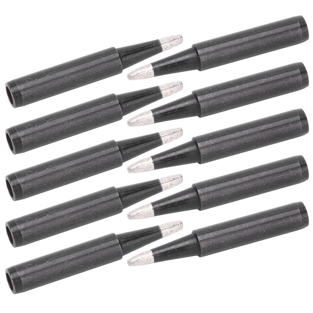 10Pcs Soldering Iron Tips Replacement Black Inner Heating Type Accessories 900M T 2.4D