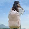 Middle School Student Schoolbag Women's Waterproof Solid Color Backpack