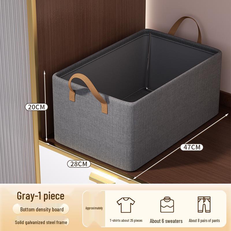 Japanese Style Transparent Foldable Storage Box for Clothes, Pants, Sweaters, and Toys